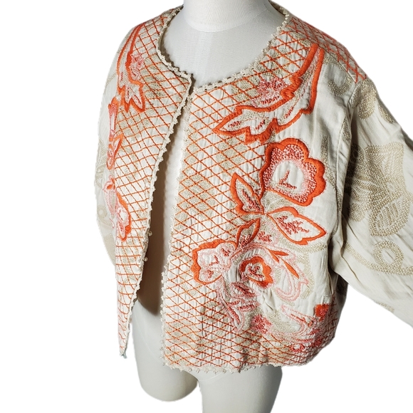 Soft Surroundings Twin Garlands Bolero Jacket 1X - Picture 2 of 7